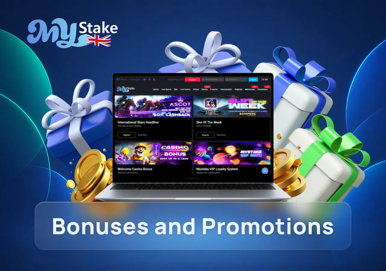 MyStake Casino bonuses and promotions